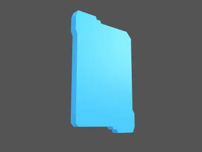 UHD High tech Graphical Interface v8 003 Low-poly 3D model