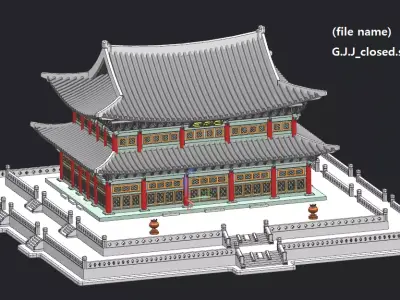 Geun-Jeong-Jeon of KOREA 3D model