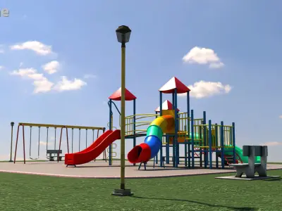 Scenic Playground 3D model