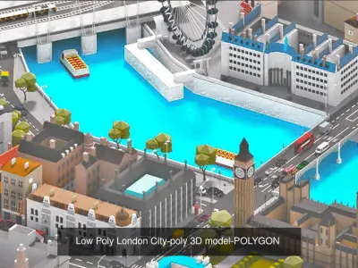 low poly    Collection  asset  pack citys exterior and interior