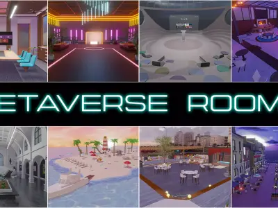 Metaverse Rooms 3D Model Pack