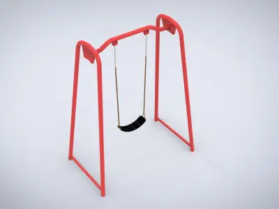 Playground for kids 3D model 7