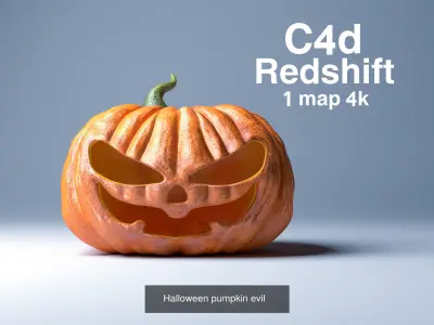 Halloween scary element  3D Model Pack