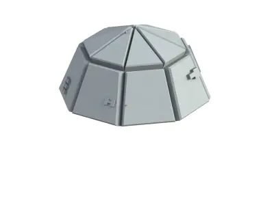 Sci Fi Object No 3712 Low Poly Low-poly 3D model