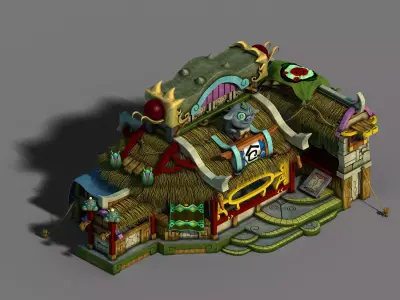 Game Gang Building - Advanced Warehouse 3D model