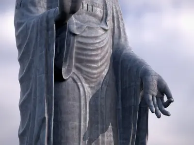 Ushiku Daibutsu Buddha Scan 3D Model
