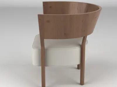 Tosai Lounge Chair 1 3D model