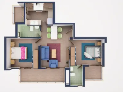 3D Floor Plan Model 38 3D model