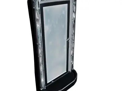 Futuristic SciFi Portal Gateway Door Low-poly 3D model