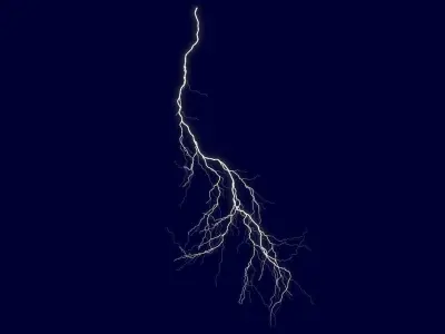 Realistic 3D Lightning CA-19 3D model