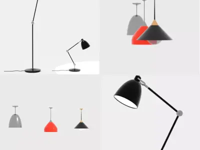 Lighting Pack  PBR Low-poly 3D Models