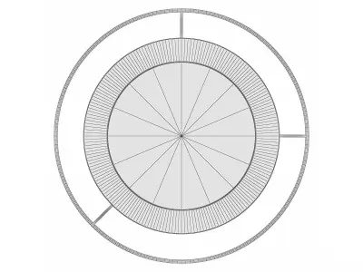 Mirror in a metal frame GZ-M1102 3D model