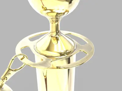 Red Velvet Stanchion Rope 3D model