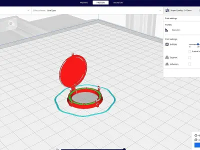 hatch boat window 3D print model