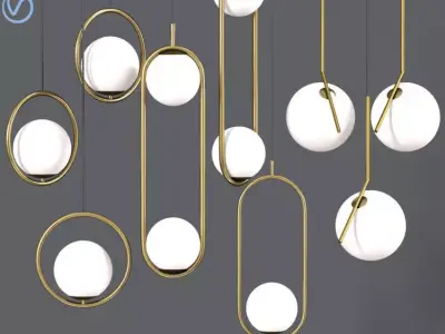 Ceiling Light Collection 3D model order