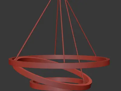 Ring Ceiling Pendant Chandelier 3D model