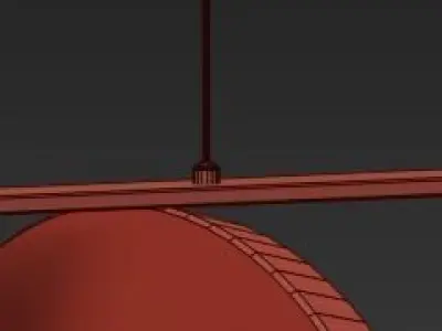 KUU reversible pendant light 3D model