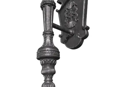 Classical Outdoor wall Lamp Lantern Streetlight Sconce 3D model