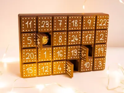 Gingerbread Printmas Advent Calendar Free 3D print model