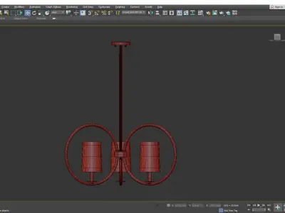 MERIDIAN CHANDELIER Low-poly 3D model