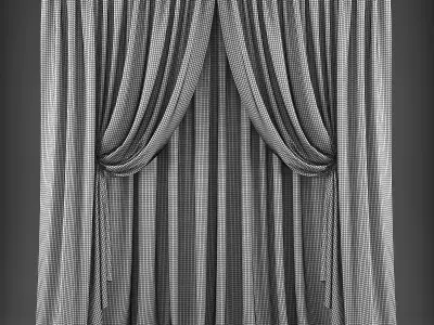 Curtain 3D model 320 Low-poly 3D model