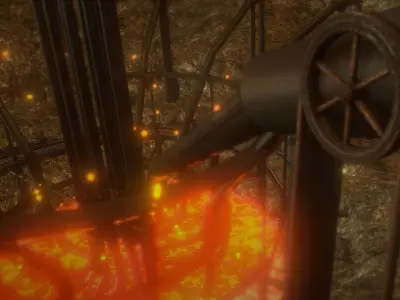 Steam Factory Low-poly 3D model