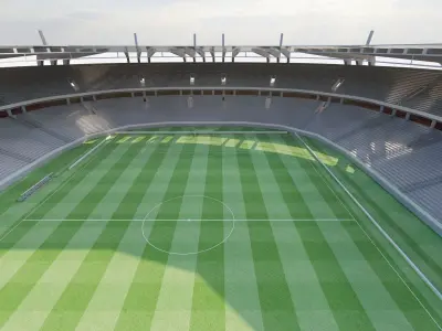 Football Stadium-American football 3D model