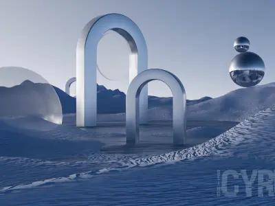 Surreal Landscape Design 3D model