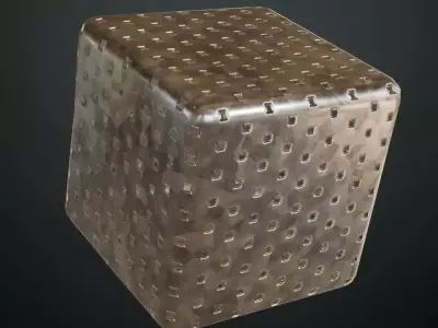 Shiny Metal Pattern PBR Seamless Texture