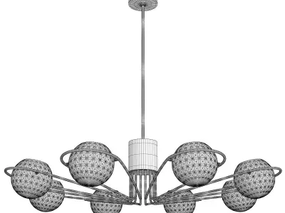 Lighting by BLU Scarab Chandelier Low-poly 3D model