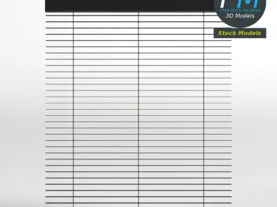 Window blind 3D model
