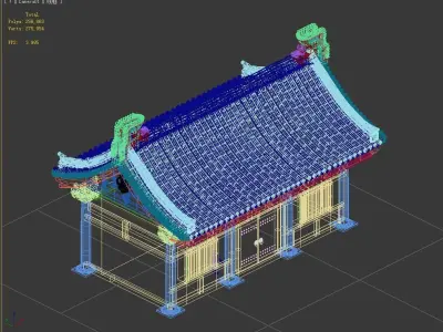 Song dynasty-side room 01 3D model