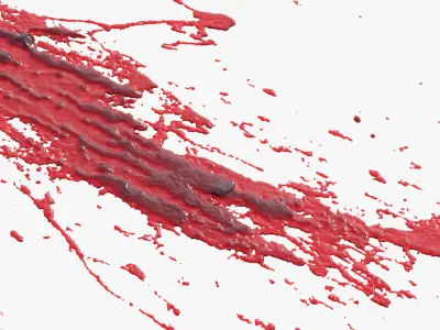 Swirly Blood Splatter vol1 11 3D model
