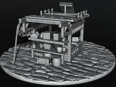 medieval house 3D print model