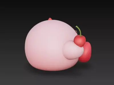 figura coleccionable bola rosa  3D print model