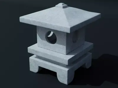 Japanese Lantern 2 3D model