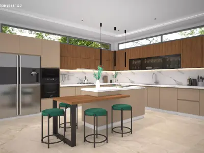 Kitchen interior 3D model 3D model purchase