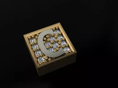 alphabet bracelet  3D print model