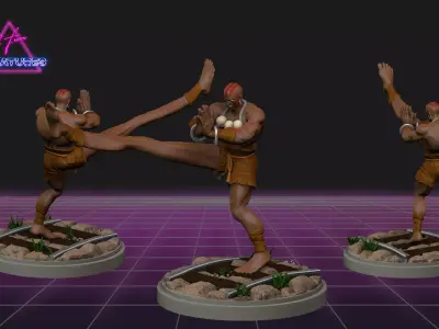 Dhalsim from Street Fighter 3D print model
