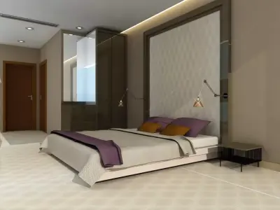 hotel room design 2 3D model