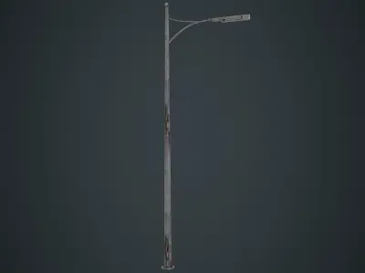 Street Light 5B Low-poly 3D model