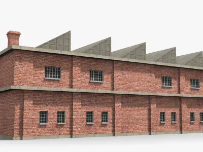 Factory xx23 Low-poly 3D model