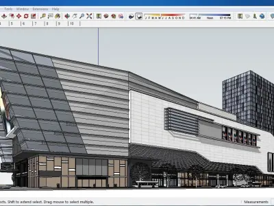Sketchup Shopping Center A10 3D model