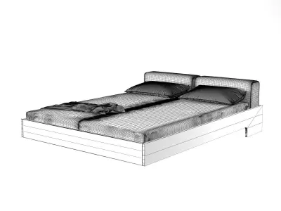 Doze Queen size Bed 3D model