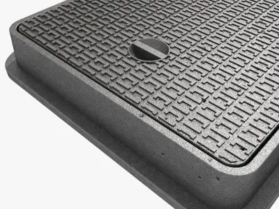 cast iron hatch 3 3D model