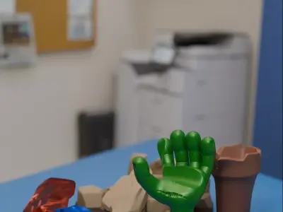 Zombie Hand Controller stand 3D print model
