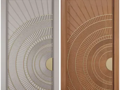 Entrance door set166 3D model