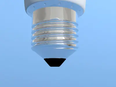 LED LIGHTBULB REAL SIZE 3D model
