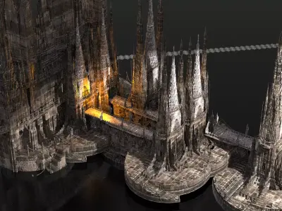 London Hellgate watchtowers Castle Kit bash 2  3D model