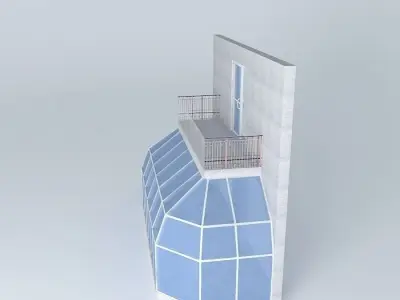 Eco house Free 3D model